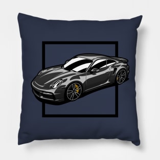 Black 911 Turbo S Pillow