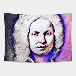 Antonio Vivaldi Pink Portrait | Antonio Vivaldi Artwork 7 Tapestry
