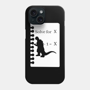 Godzilla Minus 1 Equals X Phone Case