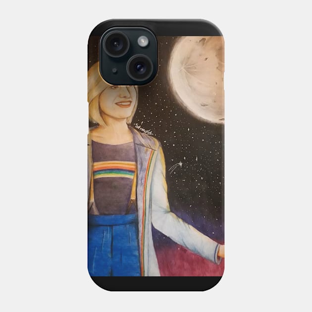 The Moon in Her Hands Phone Case by Btvskate