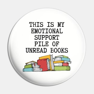 Emotional Support Books Pin