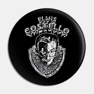 Elvis Costello Goth Pin