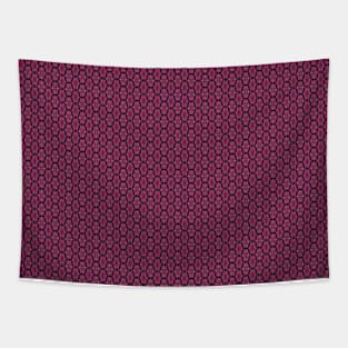 Purple Hexagonal pattern Tapestry