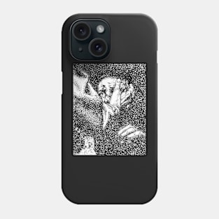 Goodbye Stranger (pointillism drawing) Phone Case