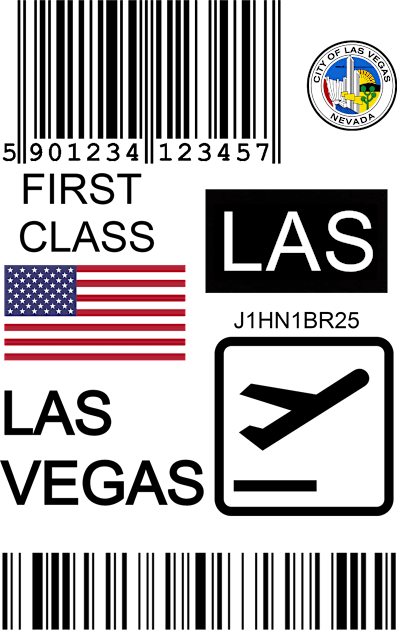 Las Vegas United States travel ticket Kids T-Shirt by Travellers