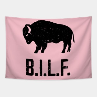 B.I.L.F. Bison I Love Forever Tapestry