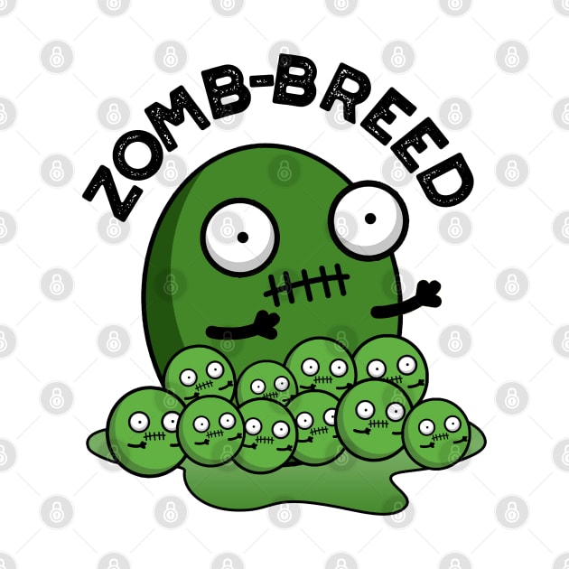 Zom-breed Cute Halloween Zombie Breed Pun by punnybone