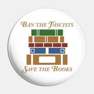 Save the Books Pin