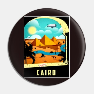 Cairo Egypt Travel and Tourism Advertising Print Pin