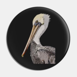 Brown pelican Pin