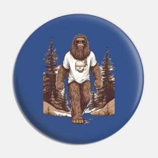 Dope Sasquatch in Nature Pin