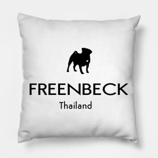 freenbecky black and white t shirt Pillow