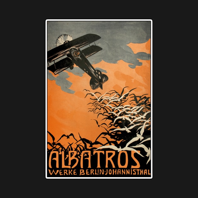 Albatros WWI German Aircraft Maker Advertising Poster by Naves