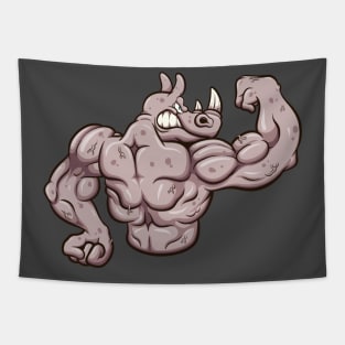 Strong Rhino Tapestry