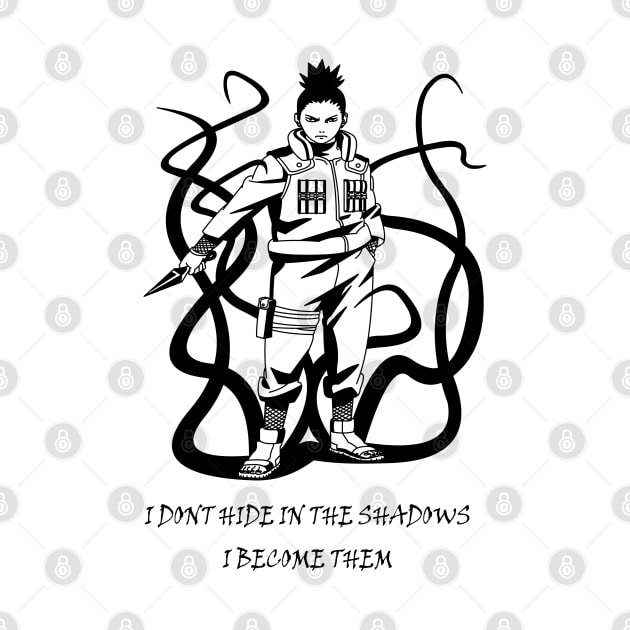 Shikamaru Naruto Anime Manga Tee Shirt by PhenomShirts