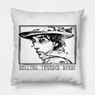 Rolling Thunder Revue /\/ Vintage Faded Style Fan Design Pillow