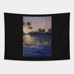 African sunset - Oil Tapestry