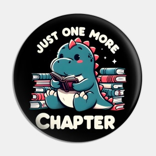 Cute dinosaur reading books Pin