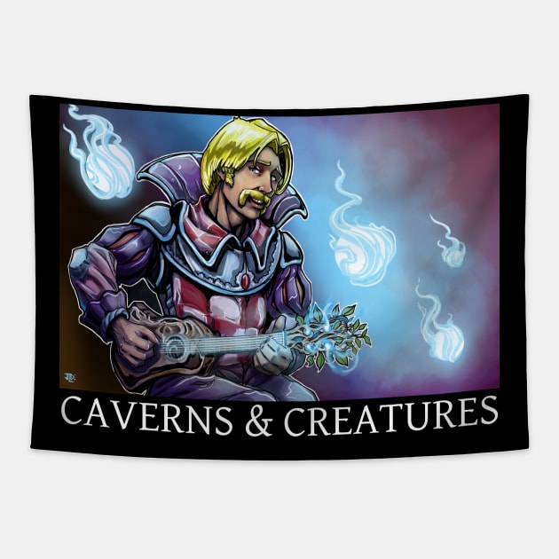 Caverns & Creatures: Dancing Lights Tapestry by robertbevan