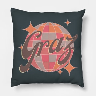 Graz Austria Österreich City Retro Vintage Pillow