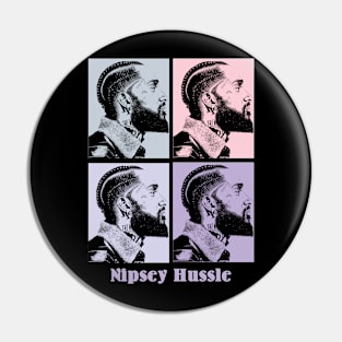 Nipsey Hussle Rapper Pop ART Pin