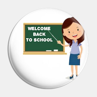 Back to school students Pin