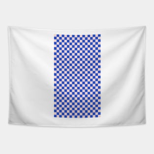 retro pink and blue checkered gingham pattern Tapestry