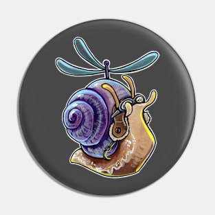 Flying snail Pin