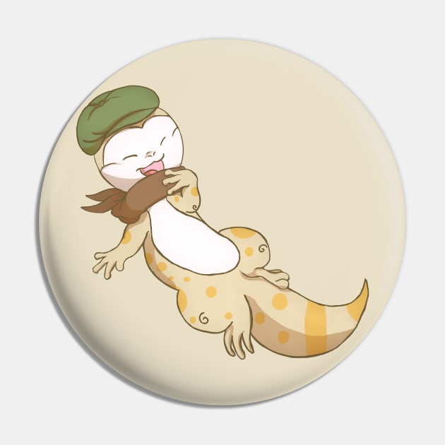 classical Gecko Pin by Shadowsantos