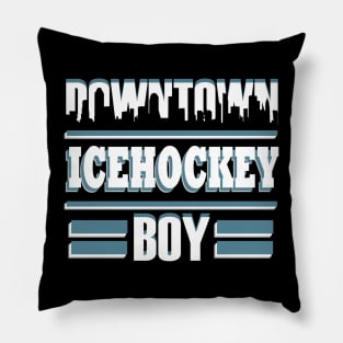 Ice Hockey Boy Body Check Sport Gift Saying Pillow