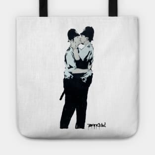 BANKSY Kissing Coppers Tote