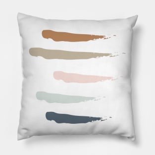 colorful paint smudges Pillow