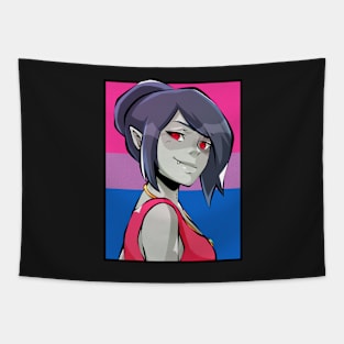 Marceline the Vampire Queen Adventure Time Bisexual Flag Tapestry