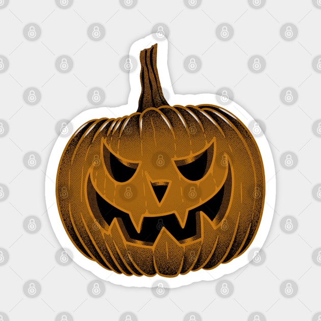 Happy Halloween Pumpkin Magnet by szymonkalle