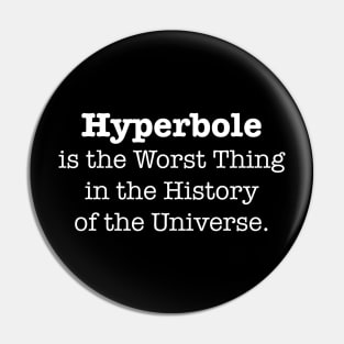 Hyperbole In White Pin