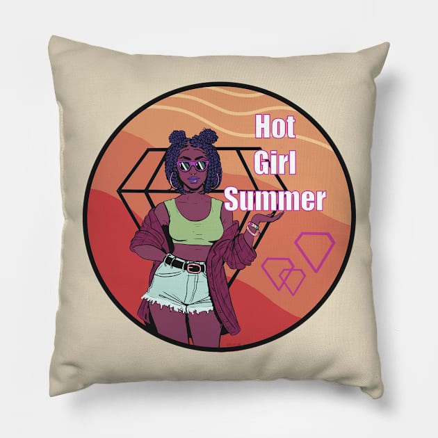 Hot Girl Summer Pillow by SoFroPrince