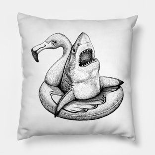 Shark in a Floatie Pillow