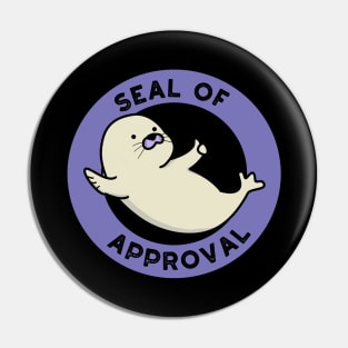 Seal Of Approval Cute Seal Pun Pin