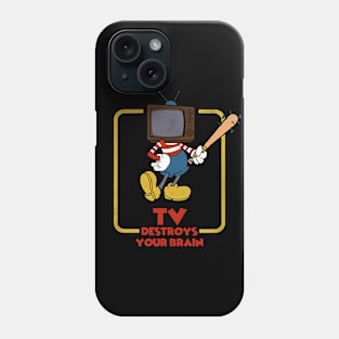 TV Destroys your Brain Phone Case