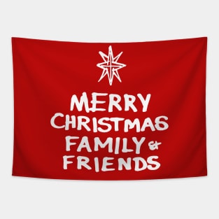 Merry Christmas Family and Friends B Tapestry