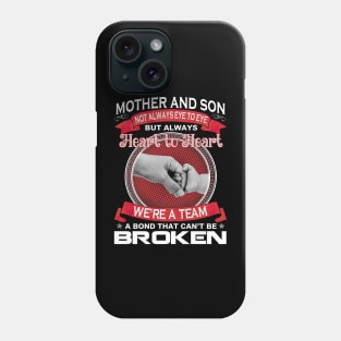 Mother And Son Not Eye To Eye But Always Heart To Heart Phone Case