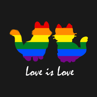 Love is Love - Cat T-Shirt