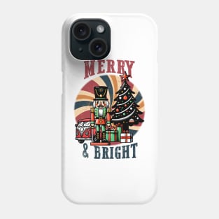 Merry and Bright nutcracker Phone Case