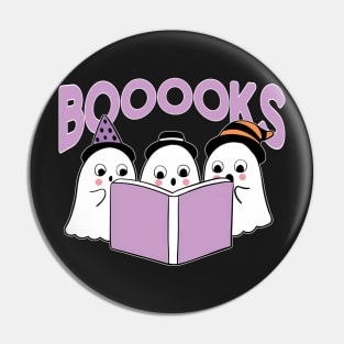 Halloween Books Librarian English Teacher Reader Reading Pin