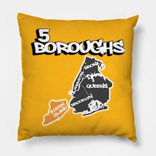 5 Boroughs Pillow