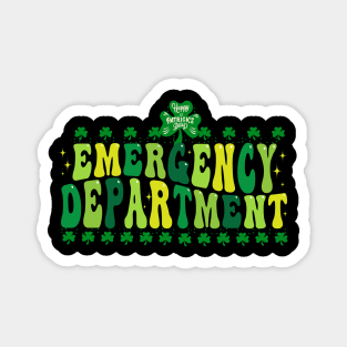 Emergency Department Emergency Room Nurse St Patrick's Day Magnet