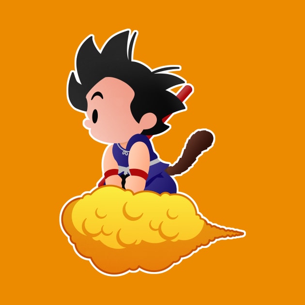 Kid Goku Crossing by JPenfieldDesigns