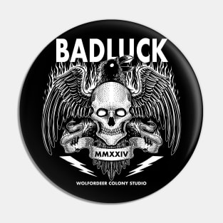 Badluck Skull Head Pin