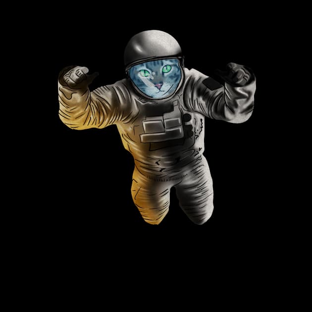 Funny Cat Astronout, Space Universe by dukito