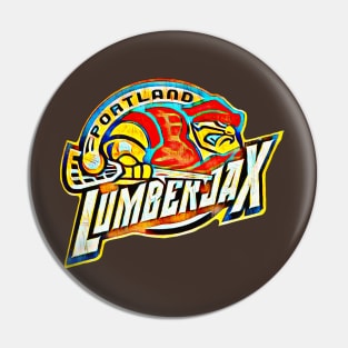 Portland Lumberjax Lacrosse Pin
